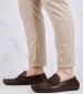 Men Moccasins V6890 Brown Leather Boss shoes