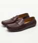 Men Moccasins V6890 Brown Leather Boss shoes