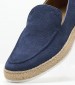 Men Moccasins V6904.SUE Blue Leather Boss shoes