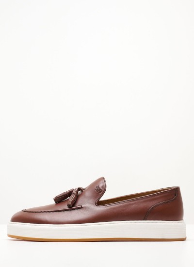 Ανδρικά Μοκασίνια V7071 Ταμπά Δέρμα Boss shoes