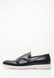 Ανδρικά Μοκασίνια V7160 Μαύρο Δέρμα Boss shoes