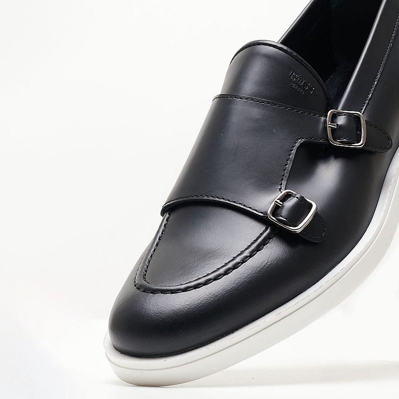 Ανδρικά Μοκασίνια V7160 Μαύρο Δέρμα Boss shoes
