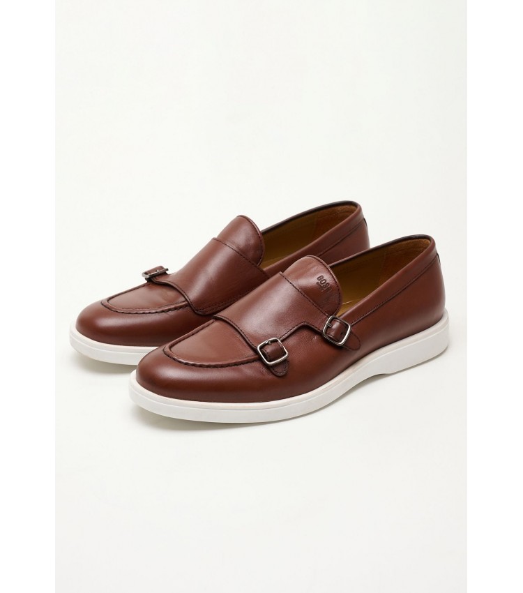 Ανδρικά Μοκασίνια V7160 Ταμπά Δέρμα Boss shoes