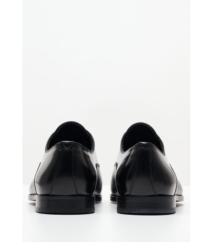 Men Shoes V7167.GLM Black Leather Boss shoes