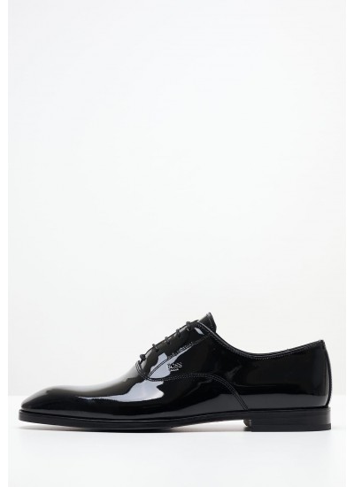 Men Shoes V7167.Pat Black Patent Leather Boss shoes