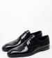 Ανδρικά Παπούτσια Δετά V7167.Pat Μαύρο Δέρμα Λουστρίνι Boss shoes