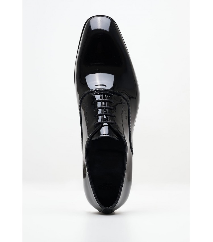 Men Shoes V7167.Pat Black Patent Leather Boss shoes
