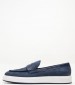 Men Moccasins V7169.Nb Blue Nubuck Leather Boss shoes