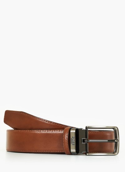 Ανδρικές Ζώνες VB003 Καφέ Δέρμα Boss shoes