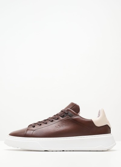 Ανδρικά Παπούτσια Casual VU321.C Καφέ Δέρμα Boss shoes