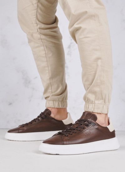 Ανδρικά Παπούτσια Casual VU321.C Καφέ Δέρμα Boss shoes