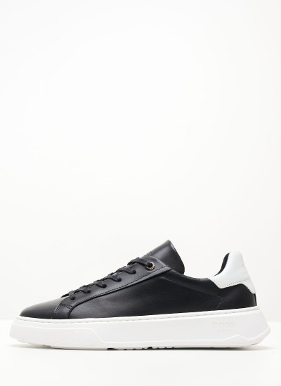 Γυναικεία Παπούτσια Casual VW221.B Μαύρο Δέρμα Boss shoes