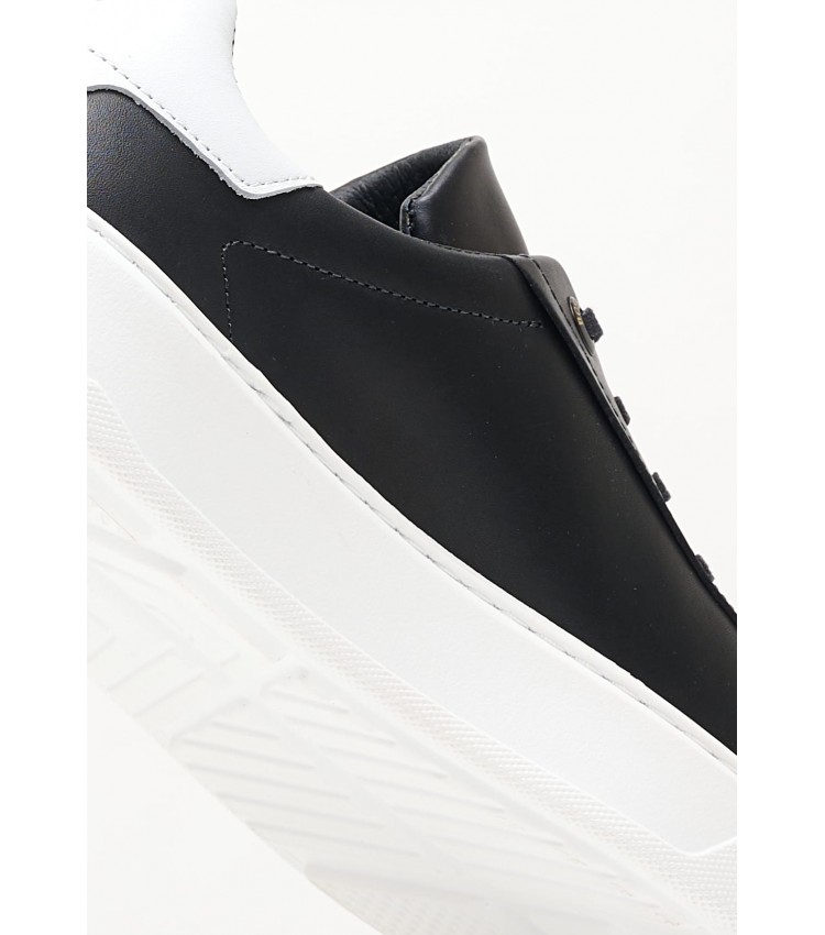 Γυναικεία Παπούτσια Casual VW221.B Μαύρο Δέρμα Boss shoes
