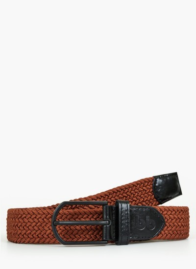 Ανδρικές Ζώνες Woven.Stretch Ταμπά Ύφασμα Boss shoes
