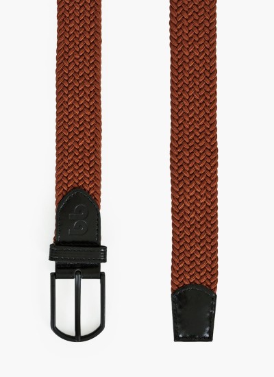 Ανδρικές Ζώνες Woven.Stretch Ταμπά Ύφασμα Boss shoes