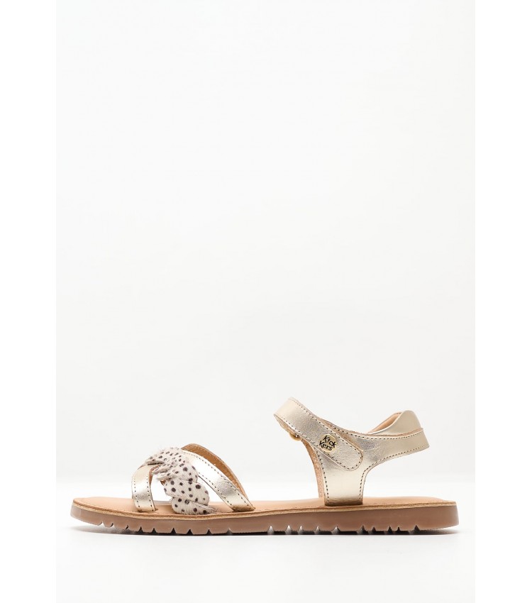 Kids Flip Flops & Sandals Betty Gold Leather Kickers