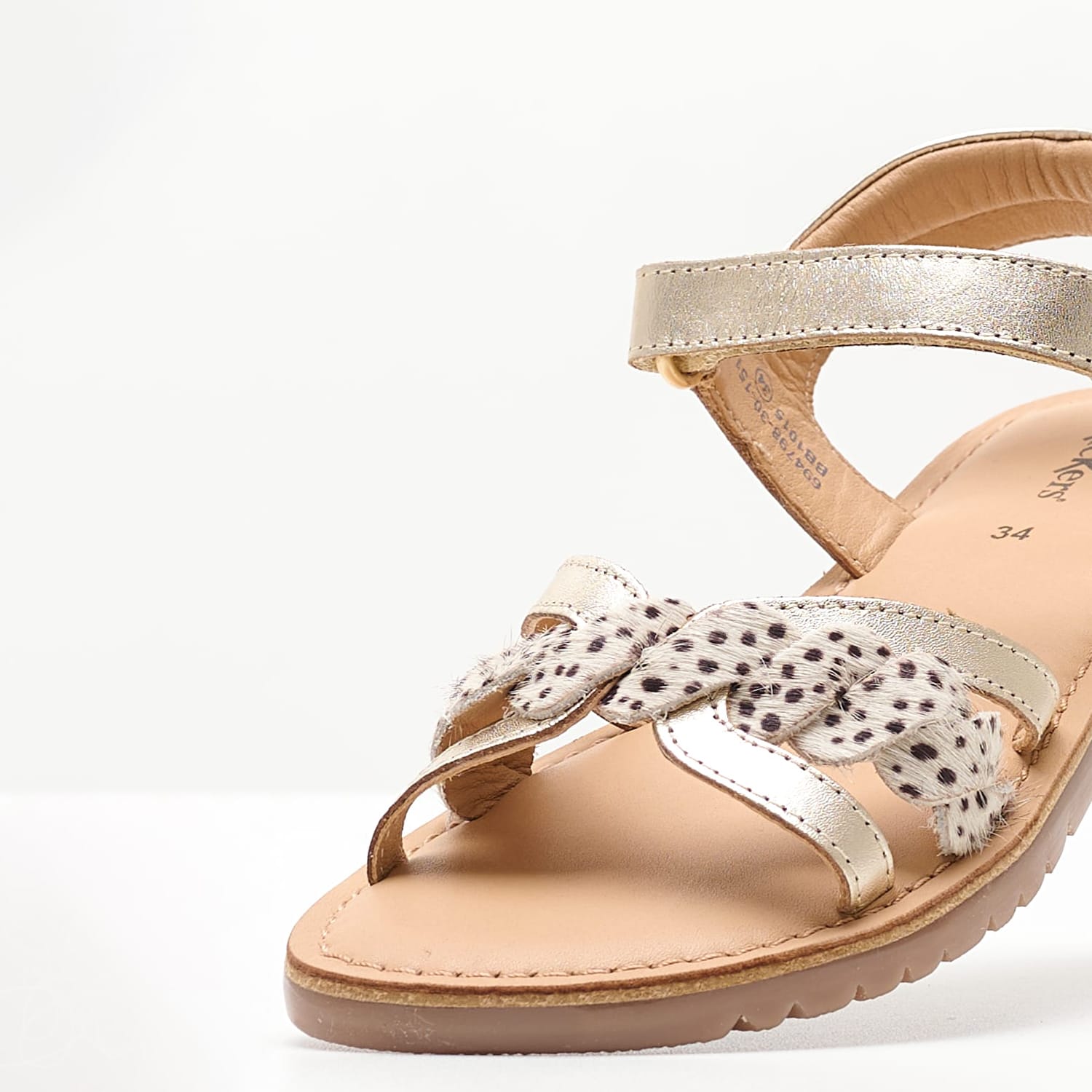Kids Flip Flops & Sandals Betty Gold Leather Kickers Kids Flip Flops & Sandals Betty Gold Leather Kickers
