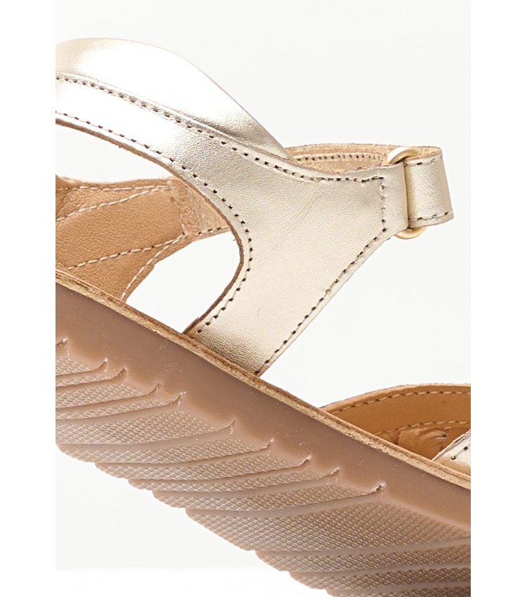 Kids Flip Flops & Sandals Betty Gold Leather Kickers