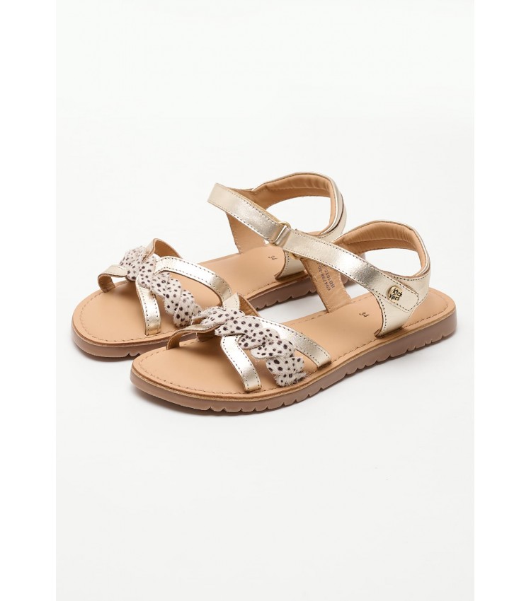 Kids Flip Flops & Sandals Betty Gold Leather Kickers