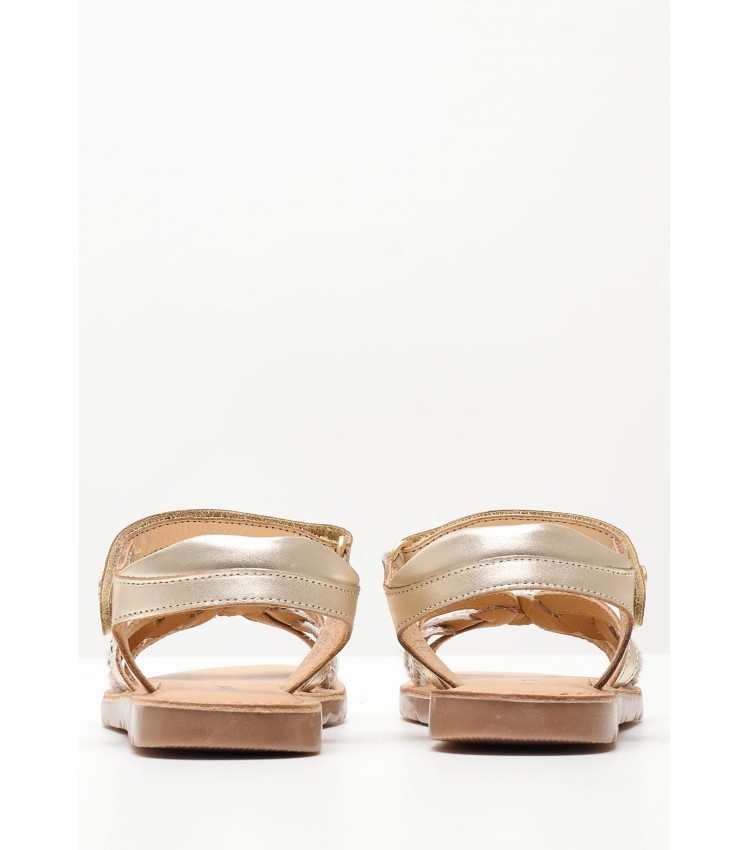 Kids Flip Flops & Sandals Betty Gold Leather Kickers