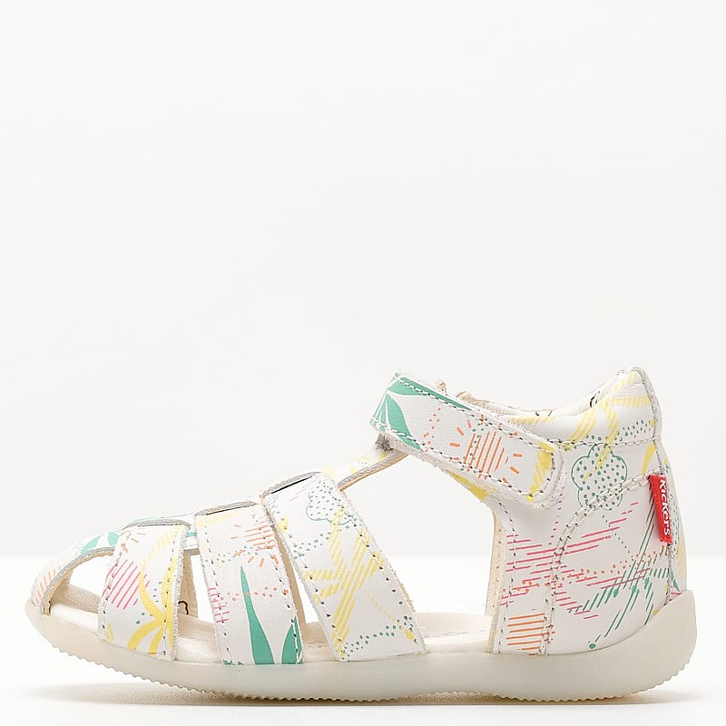 Kids Flip Flops & Sandals Bigflo.2 White Leather Kickers