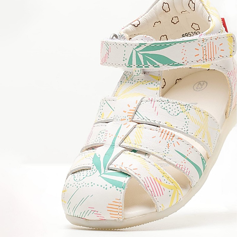 Kids Flip Flops & Sandals Bigflo.2 White Leather Kickers