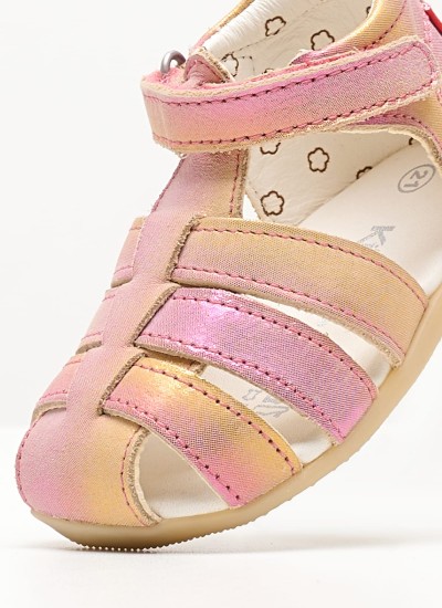 Kids Flip Flops & Sandals Paganisa Gold Leather Mood