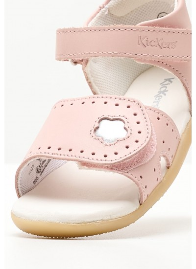 Kids Flip Flops & Sandals Bigkratch Pink Leather Kickers