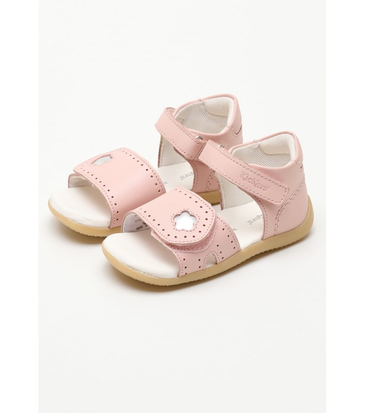 Kids Flip Flops & Sandals Bigkratch Pink Leather Kickers