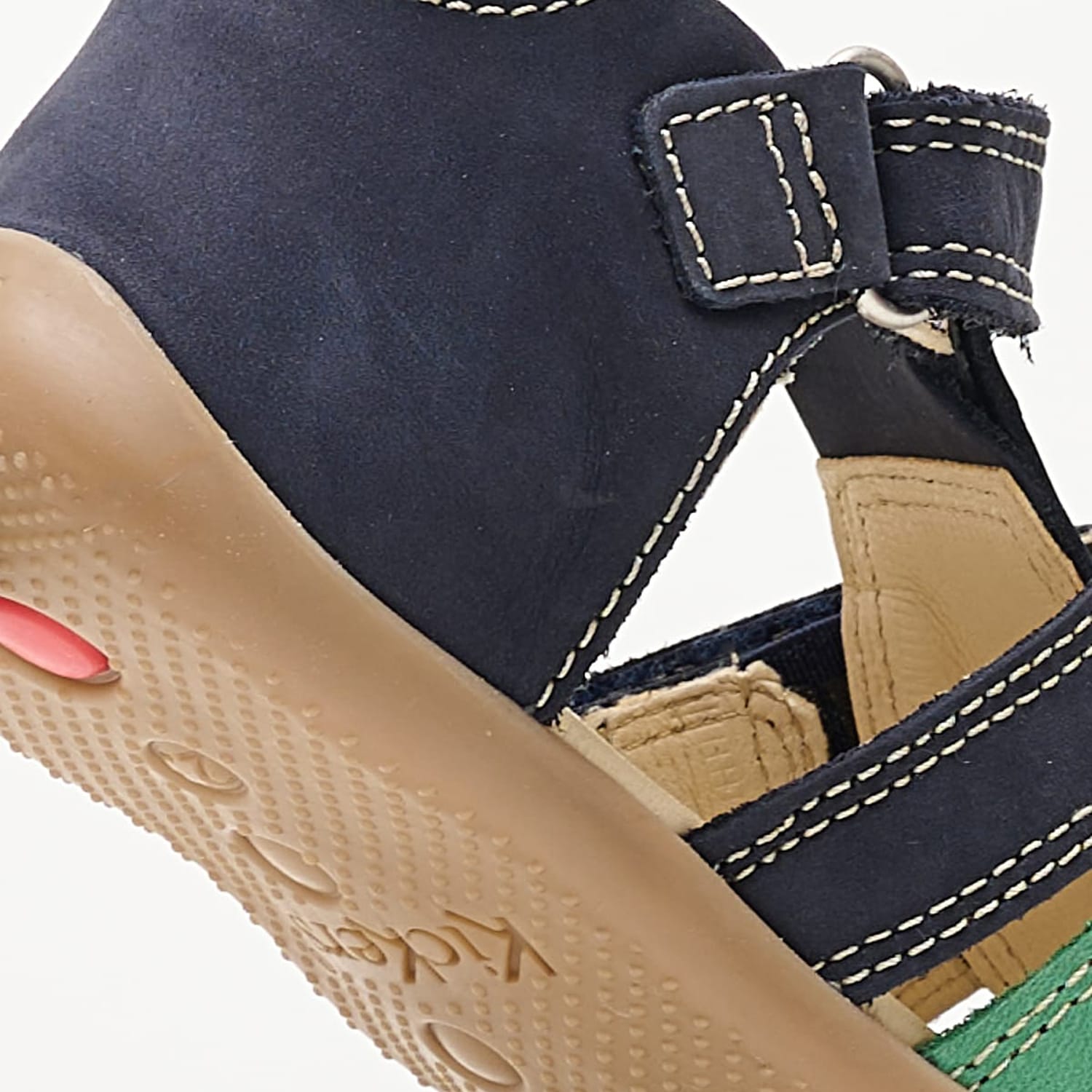 Kids Flip Flops & Sandals Bipod Blue Nubuck Leather Kickers Kids Flip Flops & Sandals Bipod Blue Nubuck Leather Kickers