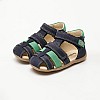 Kids Flip Flops & Sandals Bipod Blue Nubuck Leather Kickers Kids Flip Flops & Sandals Bipod Blue Nubuck Leather Kickers