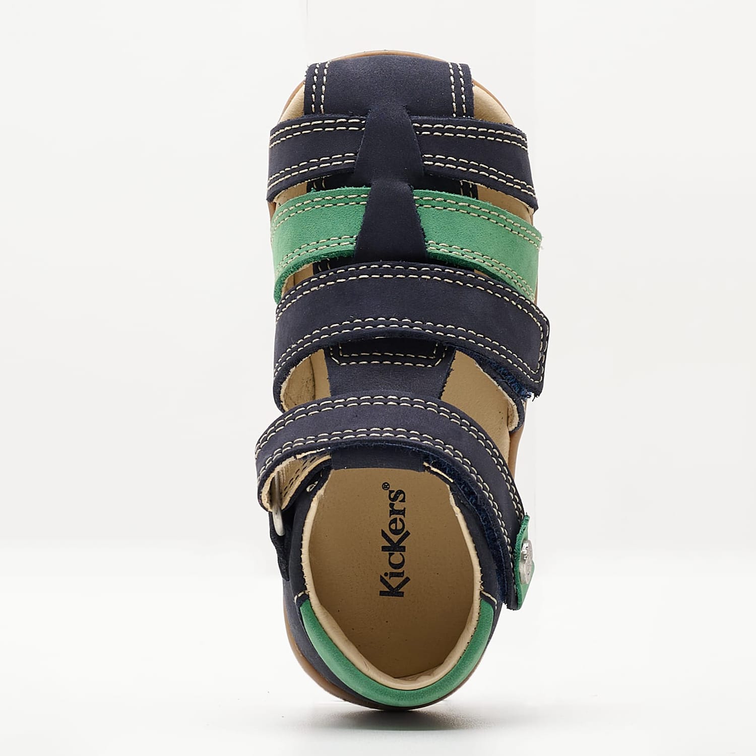 Kids Flip Flops & Sandals Bipod Blue Nubuck Leather Kickers Kids Flip Flops & Sandals Bipod Blue Nubuck Leather Kickers