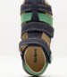 Kids Flip Flops & Sandals Bipod Blue Nubuck Leather Kickers