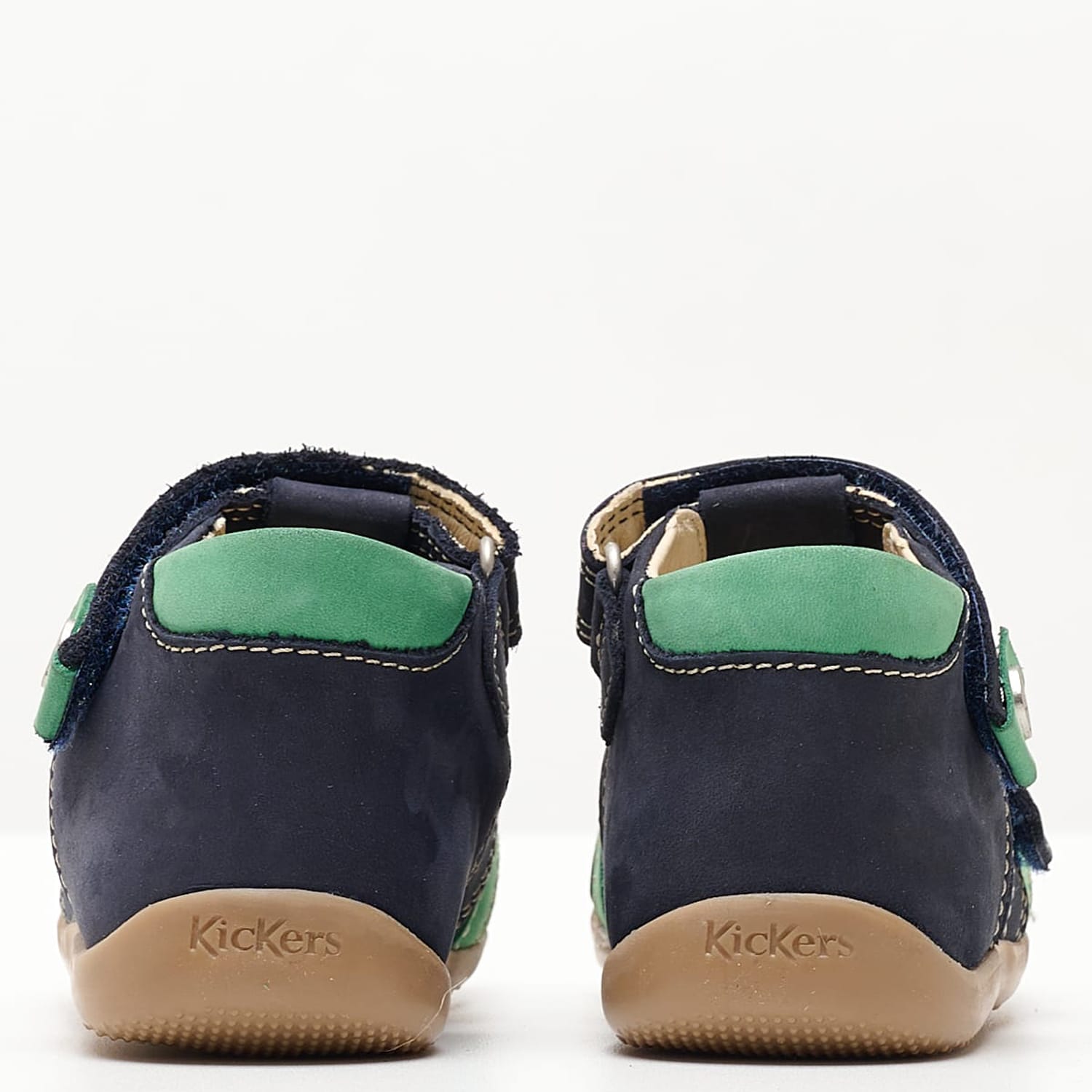 Kids Flip Flops & Sandals Bipod Blue Nubuck Leather Kickers Kids Flip Flops & Sandals Bipod Blue Nubuck Leather Kickers