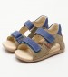 Kids Flip Flops & Sandals Boping.2 Blue Nubuck Leather Kickers