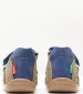 Kids Flip Flops & Sandals Boping.2 Blue Nubuck Leather Kickers