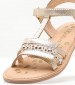 Kids Flip Flops & Sandals Diamanto.2 Gold Leather Kickers