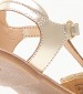 Kids Flip Flops & Sandals Diamanto.2 Gold Leather Kickers