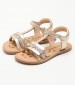 Kids Flip Flops & Sandals Diamanto.2 Gold Leather Kickers
