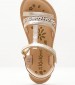 Kids Flip Flops & Sandals Diamanto.2 Gold Leather Kickers