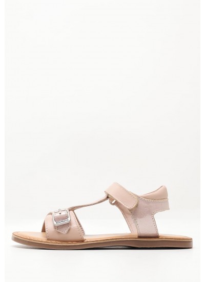 Kids Flip Flops & Sandals Diazz Nude Leather Kickers