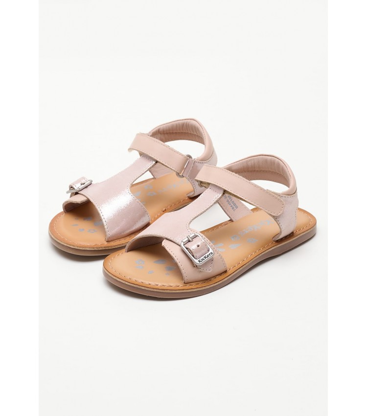 Kids Flip Flops & Sandals Diazz Nude Leather Kickers