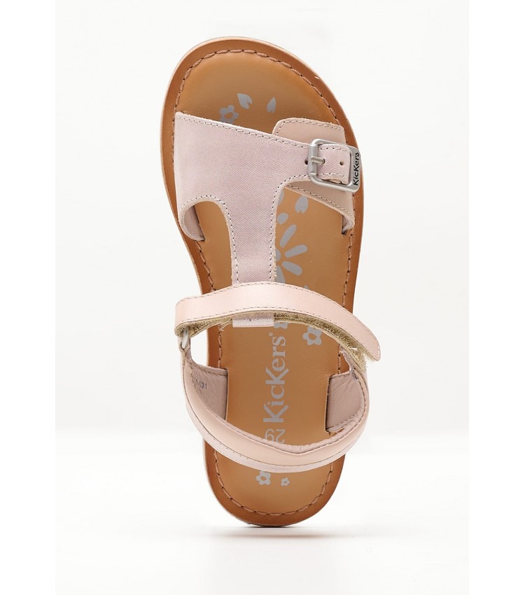 Kids Flip Flops & Sandals Diazz Nude Leather Kickers