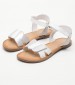 Kids Flip Flops & Sandals Disdana White Leather Kickers