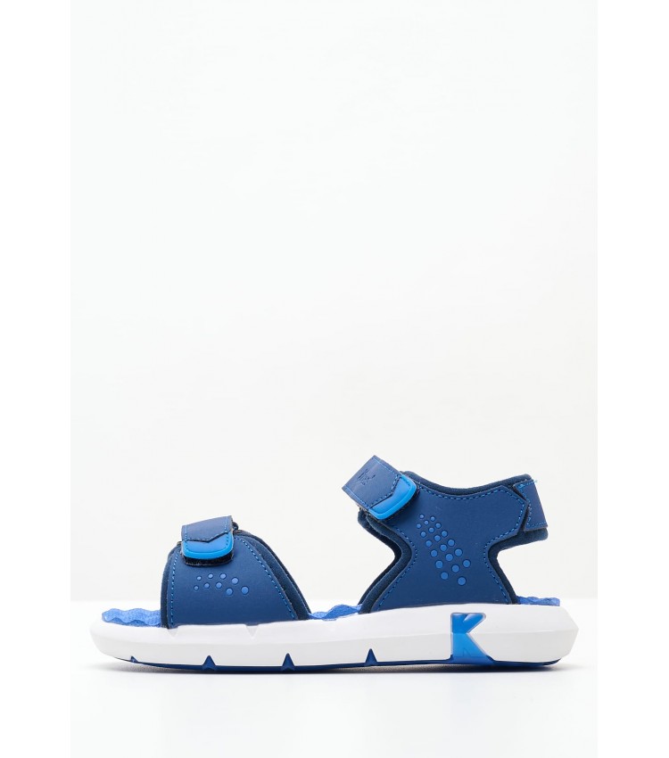 Kids Flip Flops & Sandals Jumangap Blue ECOsuede Kickers