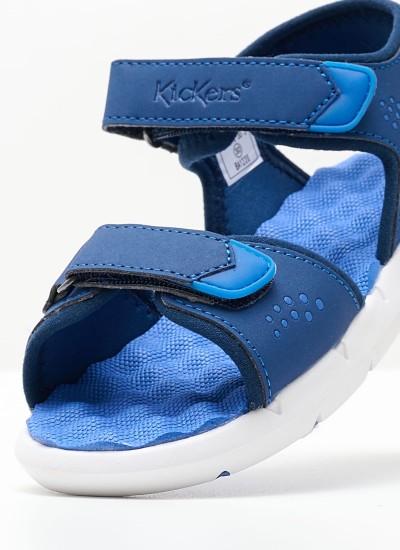 Kids Flip Flops & Sandals Flumek Blue ECOleather Mood