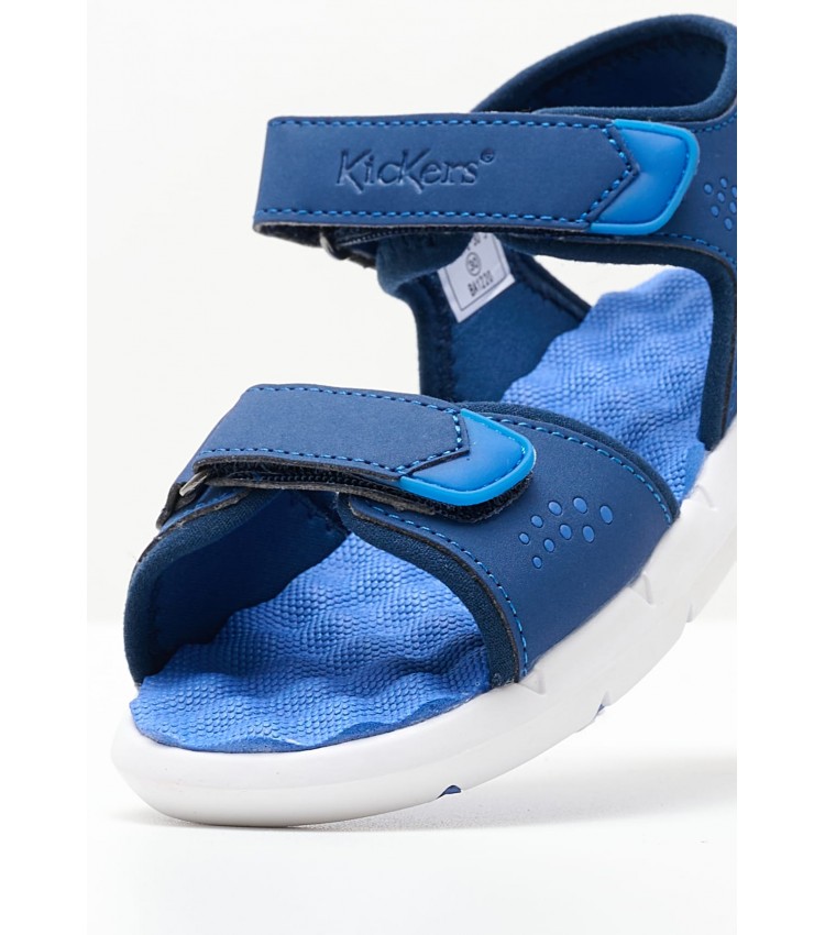 Kids Flip Flops & Sandals Jumangap Blue ECOsuede Kickers