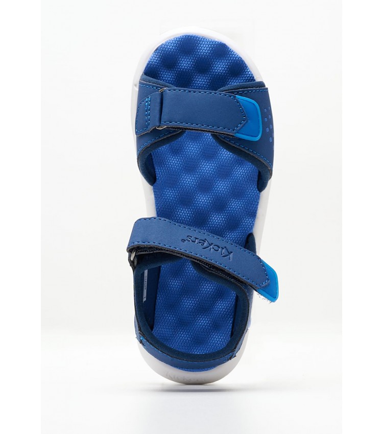 Kids Flip Flops & Sandals Jumangap Blue ECOsuede Kickers