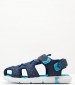 Kids Flip Flops & Sandals Jumange Blue ECOsuede Kickers