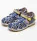 Kids Flip Flops & Sandals Kawa.2 Blue ECOleather Kickers